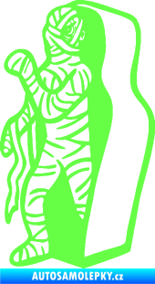 Samolepka Mumie 002 levá Fluorescentní zelená