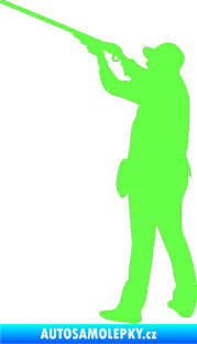 Samolepka Myslivec 001 levá Fluorescentní zelená