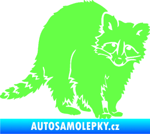 Samolepka Mýval 002 pravá Fluorescentní zelená