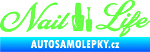 Samolepka Nail life Fluorescentní zelená