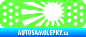 Samolepka Náplast 002 levá Fluorescentní zelená