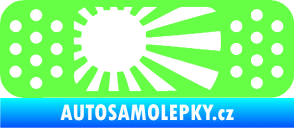 Samolepka Náplast 002 pravá Fluorescentní zelená