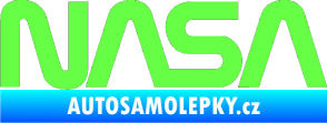 Samolepka NASA nápis Fluorescentní zelená