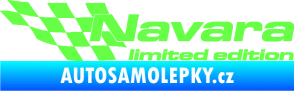 Samolepka Navara limited edition levá Fluorescentní zelená
