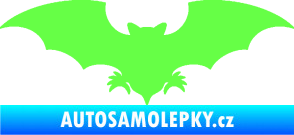 Samolepka Netopýr 007 Fluorescentní zelená