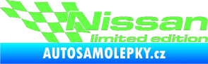 Samolepka Nissan limited edition levá Fluorescentní zelená