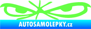 Samolepka Oči 002 levá Fluorescentní zelená