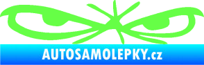 Samolepka Oči 002 pravá Fluorescentní zelená