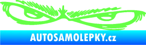 Samolepka Oči 005 levá Fluorescentní zelená