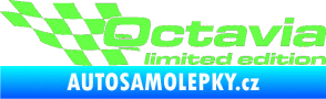 Samolepka Octavia limited edition levá Fluorescentní zelená
