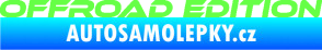 Samolepka Offroad edition 001 nápis Fluorescentní zelená