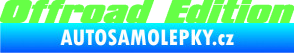 Samolepka Offroad edition 002 nápis Fluorescentní zelená