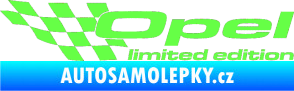 Samolepka Opel limited edition levá Fluorescentní zelená