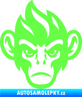 Samolepka Opičák 002 levá Fluorescentní zelená