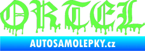 Samolepka Ortel Fluorescentní zelená