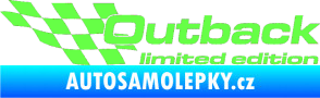 Samolepka Outback limited edition levá Fluorescentní zelená