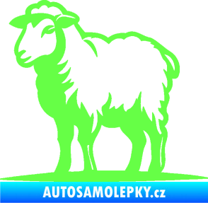 Samolepka Ovce 002 levá Fluorescentní zelená
