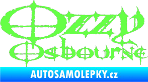 Samolepka Ozzy Osbourne 002 Fluorescentní zelená