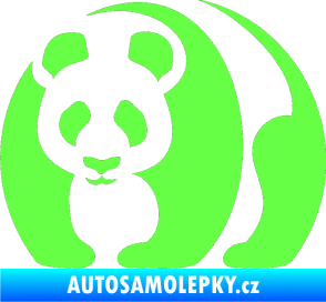 Samolepka Panda 001 levá Fluorescentní zelená
