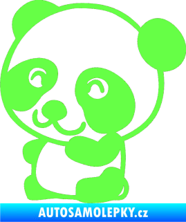 Samolepka Panda 002 levá Fluorescentní zelená