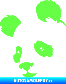 Samolepka Panda 004 levá Fluorescentní zelená