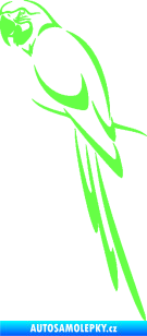 Samolepka Papoušek 005 levá Fluorescentní zelená