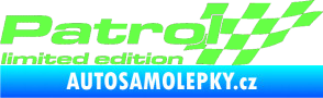 Samolepka Patrol limited edition pravá Fluorescentní zelená
