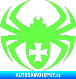 Samolepka Pavouk 004 křižák Fluorescentní zelená