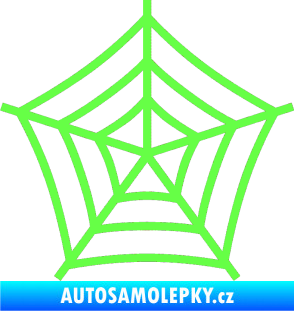Samolepka Pavučina Fluorescentní zelená