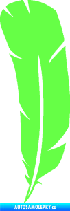 Samolepka Peříčko 002 levá Fluorescentní zelená
