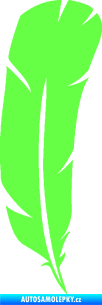 Samolepka Peříčko 002 pravá Fluorescentní zelená