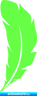 Samolepka Peříčko 003 levá Fluorescentní zelená