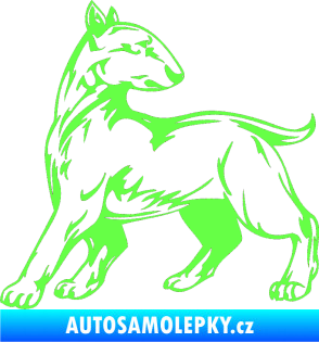 Samolepka Pes 011 levá Fluorescentní zelená