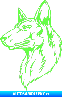 Samolepka Pes 019 levá Fluorescentní zelená