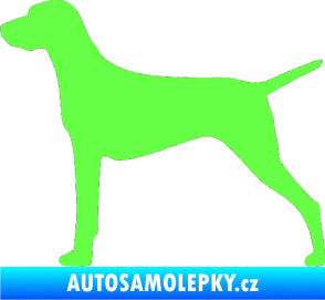 Samolepka Pes 052 levá Ohař Fluorescentní zelená