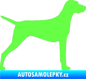 Samolepka Pes 052 pravá Ohař Fluorescentní zelená