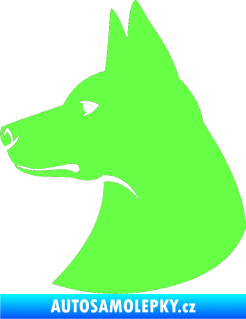 Samolepka Pes 059 levá Fluorescentní zelená