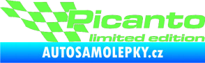 Samolepka Picanto limited edition levá Fluorescentní zelená
