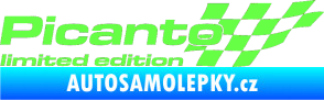 Samolepka Picanto limited edition pravá Fluorescentní zelená