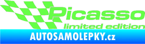 Samolepka Picasso limited edition levá Fluorescentní zelená