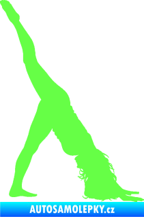 Samolepka Pilates 001 pravá Fluorescentní zelená