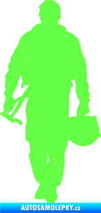 Samolepka Pilot 001 levá Fluorescentní zelená