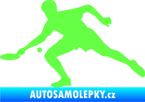 Samolepka Ping pong 001 levá Fluorescentní zelená