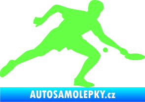 Samolepka Ping pong 001 pravá Fluorescentní zelená
