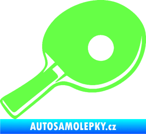 Samolepka Ping pong pálka pravá Fluorescentní zelená
