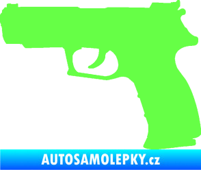 Samolepka Pistole 003 levá Fluorescentní zelená