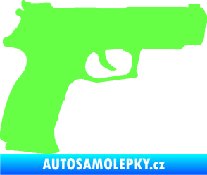 Samolepka Pistole 003 pravá Fluorescentní zelená