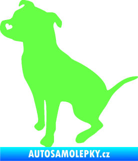 Samolepka Pitbull 005 levá Fluorescentní zelená