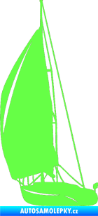 Samolepka Plachetnice 001 levá Fluorescentní zelená