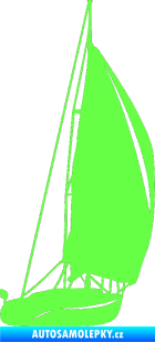 Samolepka Plachetnice 001 pravá Fluorescentní zelená